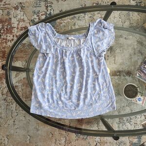 LOFT cropped summer shirt